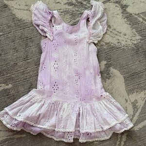 Hannah Banana Lavender Eyelet Dress